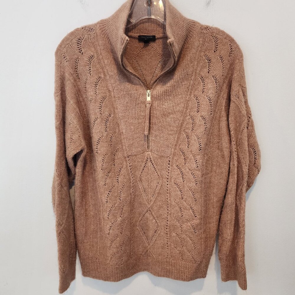 Talbots Half Zip Sweater, Size SP, EUC